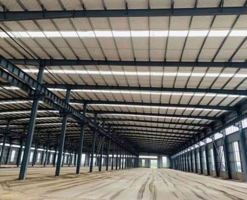 بناء سقف ومظلات هناجر عازلة ومقاومة للأحمال
